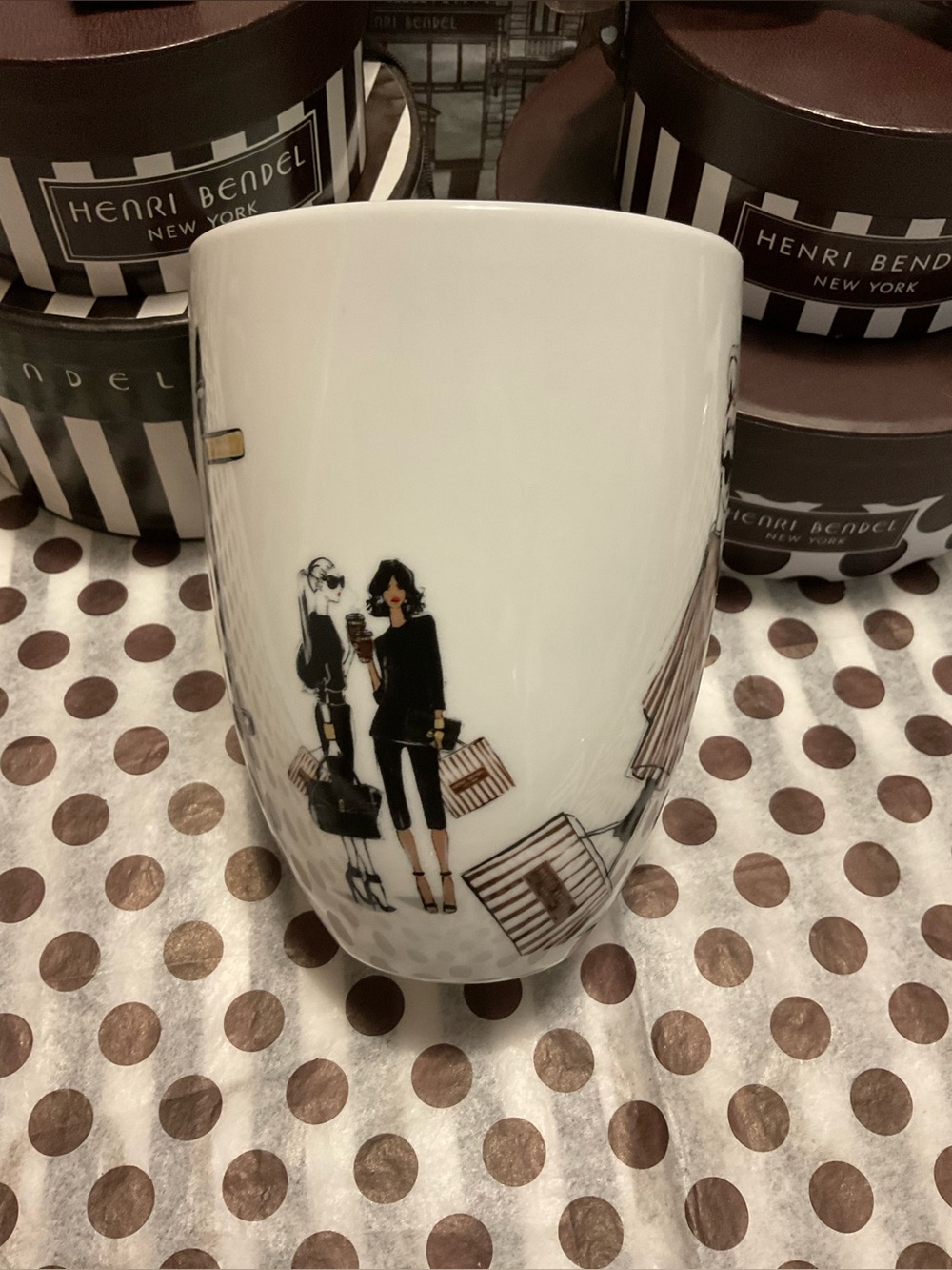 Henri Bendel Megan Hess Fashion Girl Coffee Mug - Fifth Avenue Collection - Picture 10 of 13